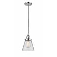 thumbnail image 1 of 201C-PC-G62-LED-Innovations Lighting-Small Cone-3.5W 1 LED Mini Pendant in Industrial Style-6 Inches Wide by 8 Inches High   Polished Chrome Finish, 1 of 1