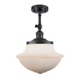 thumbnail image 1 of 201F-BK-G541-LED-Innovations Lighting-Large Oxford-3.5W 1 LED Semi-Flush Mount in Traditional Style-12 Inches Wide by 15.5 Inches High, 1 of 1