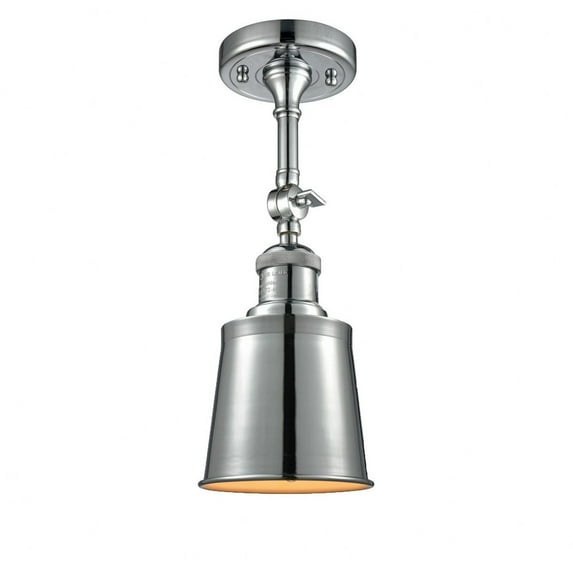 201F-PC-M9-PC-Innovations Lighting-Addison - 1 Light Semi-Flush Mount In Traditional Style-13 Inches Tall and 5.25 Inches Wide-Polished Chrome Finish