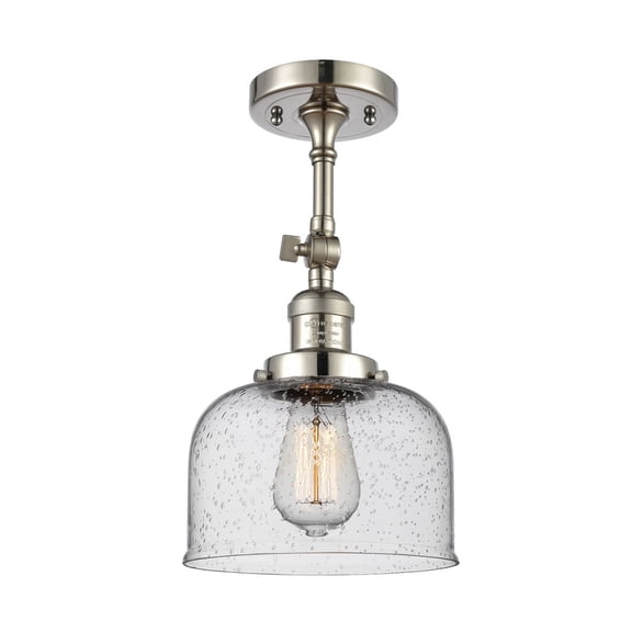 Innovations Lighting - Bell - 1 Light Semi-Flush Mount In Industrial Style-14