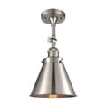thumbnail image 1 of 201F-SN-M13-SN-Innovations Lighting-Appalachian - 1 Light Semi-Flush Mount In Traditional Style-16 Inches Tall and 8 Inches Wide-Brushed Satin Nickel, 1 of 7