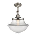 thumbnail image 1 of 201FSNG542LED  LED SemiFlush Mount  Franklin Restoration   Satin Nickel, 1 of 1