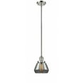 thumbnail image 1 of 201S-PN-G173-Innovations Lighting-Fulton - 1 Light Stem Hung Mini Pendant In Industrial Style-9 Inches Tall and 7 Inches Wide-Polished Nickel, 1 of 7