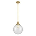 thumbnail image 1 of 201S-SG-G204-10-LED-Innovations Lighting-X-Large Beacon-3.5W 1 LED Mini Pendant in Industrial Style-10 Inches Wide by 13 Inches High   Satin Gold, 1 of 1