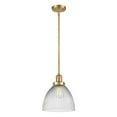 thumbnail image 1 of 201S-SG-G222-LED-Innovations Lighting-Seneca Falls - 3.5W 1 LED Stem Hung Mini Pendant In Traditional Style-12 Inches Tall and 9.5 Inches Wide Satin, 1 of 1