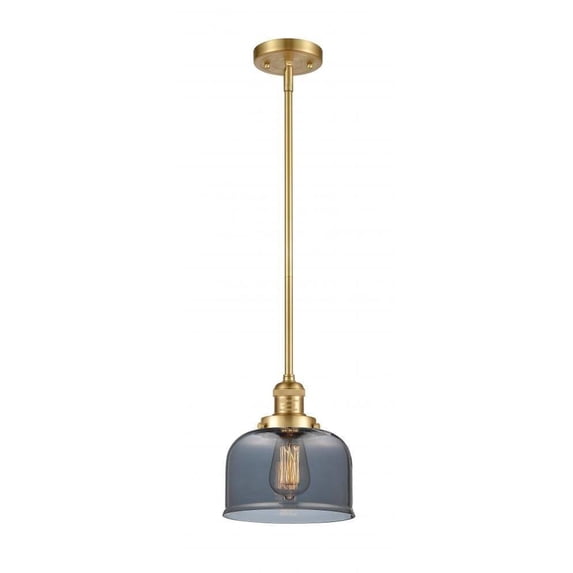201S-SG-G73-L-LED-Innovations Lighting-X-Large Bell-3.5W 1 LED Pendant in Industrial Style-12 Inches Wide by 13 Inches High Satin Gold Finish with
