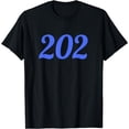 thumbnail image 1 of 202 Area Code for Washington DC District of Columbia DC 202 T-Shirt, 1 of 4