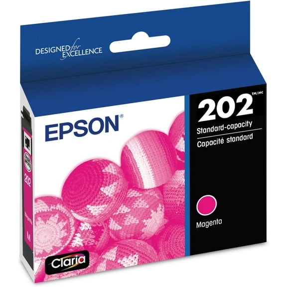 202 Claria Ink Standard Capacity Magenta Cartridge (T202320-S) Works with WorkForce WF-2860, Expression XP-5100