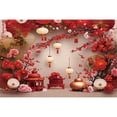 thumbnail image 1 of 202 Happy Chinese Lunar New Year Eve Backdrop Home Party rations Background Spring Festival Lantern knot Fan r, 1 of 8