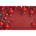 thumbnail image 1 of 202 New Year's Eve ration Backdrop Red Gold Chinese Spring Festival Lantern knot Fan Flower Party Banner Background, 1 of 8
