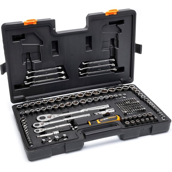 202 Piece SAE/Metric Mechanics Tool Set 1/4", 3/8", & 1/2" Drives | GW72MLCBMTS