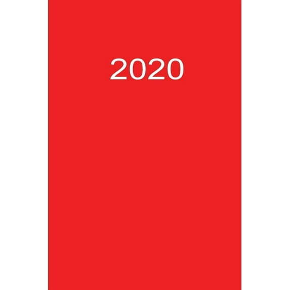 2020: 2020 Kalenderbuch A5 A5 Rot, (Paperback)
