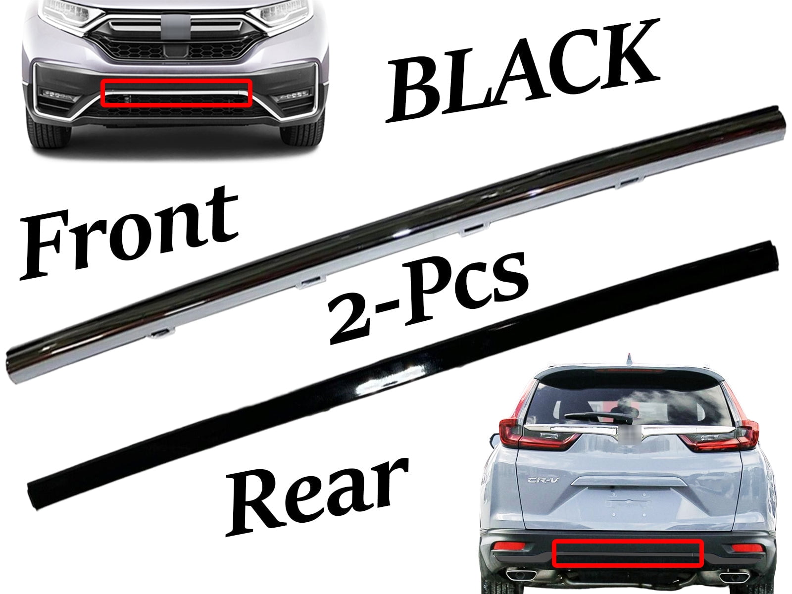 2020 2021 2022 Compatible With Honda CRV CR V Front Rear Bumper Face 2020-2021-2022-compatible-with-honda-crv-cr-v-front-rear-bumper-face