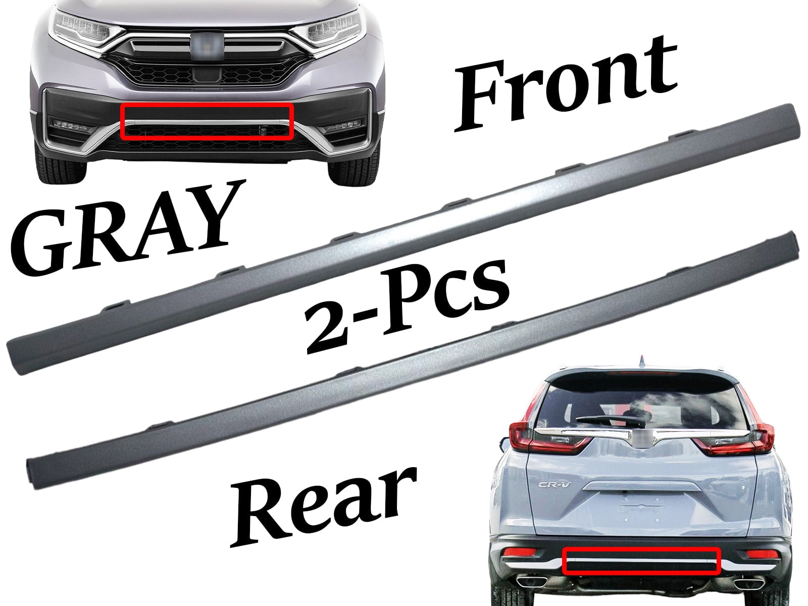 2020 2021 2022 Compatible With Honda CRV CR V Front Rear Bumper Face 2020-2021-2022-compatible-with-honda-crv-cr-v-front-rear-bumper-face