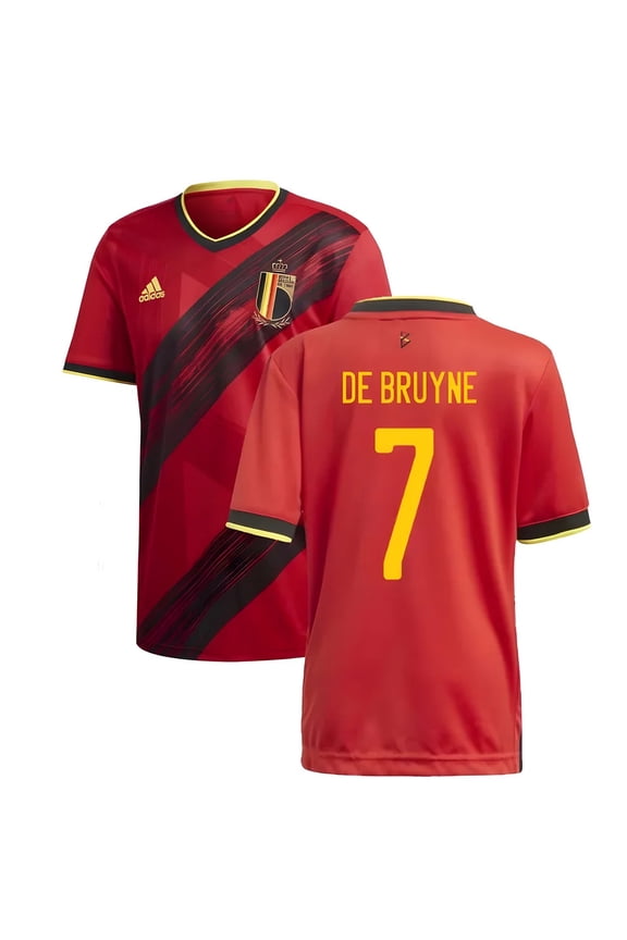 2020-2021 Belgium Home Adidas Football Shirt (DE BRUYNE 7)