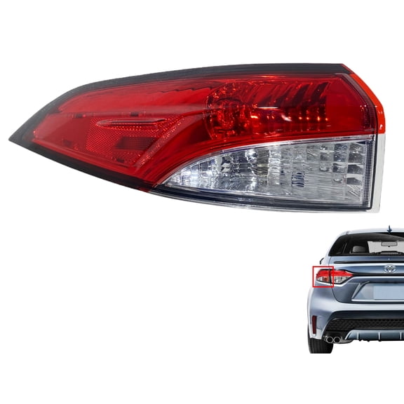 2020 2021 Compatible With Toyota Corolla XSE SE Right Rear Tail Light Lamp Outer LH Driver Side