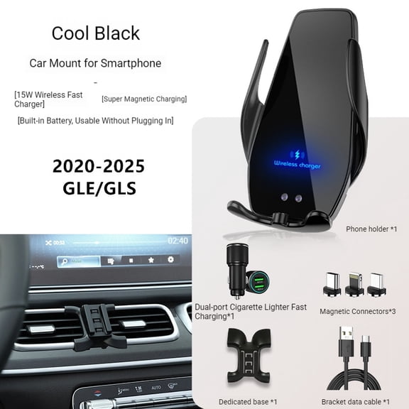 2020-2022 For Mercedes Benz GLS X167 GLE Mobile Phone Holder Wireless Charger Car Cell Phones Mount Navigation Bracket GPS Support