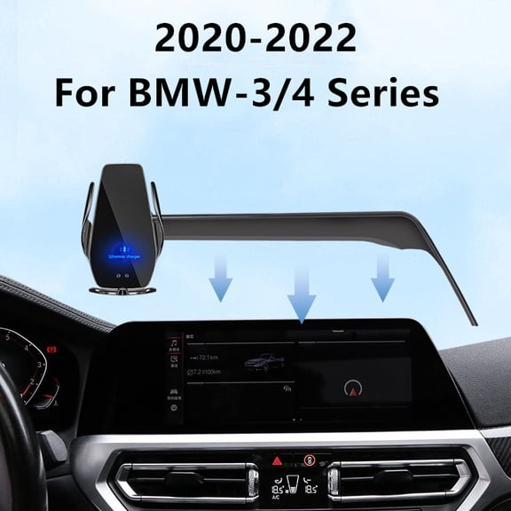 2020-2023 For BMW 3 Series 4 Series Car Screen Phone Holder Wireless Charger Navigation GPS Phones Mount Bracket 10.25 Inch Size