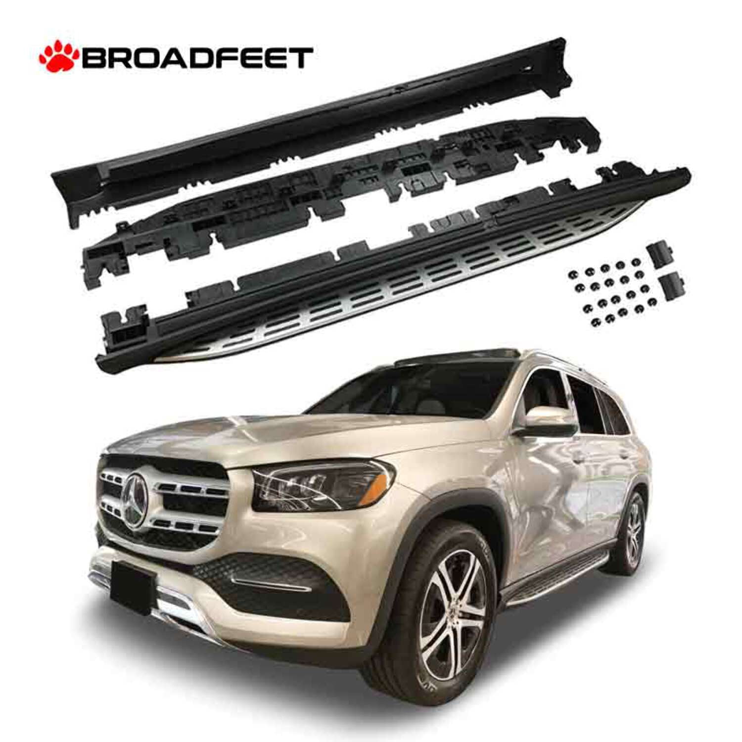 2020-2023 Mercedes-Benz GLS OE Style Aluminium Side Running Boards by ...