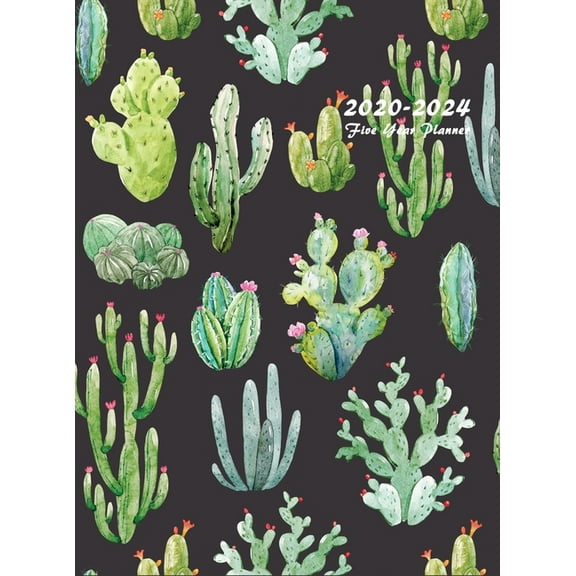 2020-2024 Five Year Planner: 60-Month Schedule Organizer 8.5 x 11 with Beautiful Cactus Cover (Hardcover) (Hardcover)