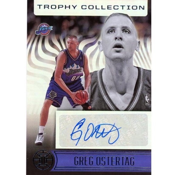 2020-21 PANINI ILLUSIONS TROPHY COLLECTION SIGNATURES #57 GREG OSTERTAG AUTO UTAH JAZZ