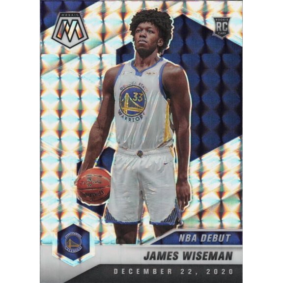 2020-21 PANINI MOSAIC MOSAIC #266 JAMES WISEMAN RC GOLDEN STATE WARRIORS