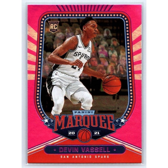 2020-21 Panini Chronicles Pink RC Devin Vassell #243 San Antonio Spurs Basketball Card