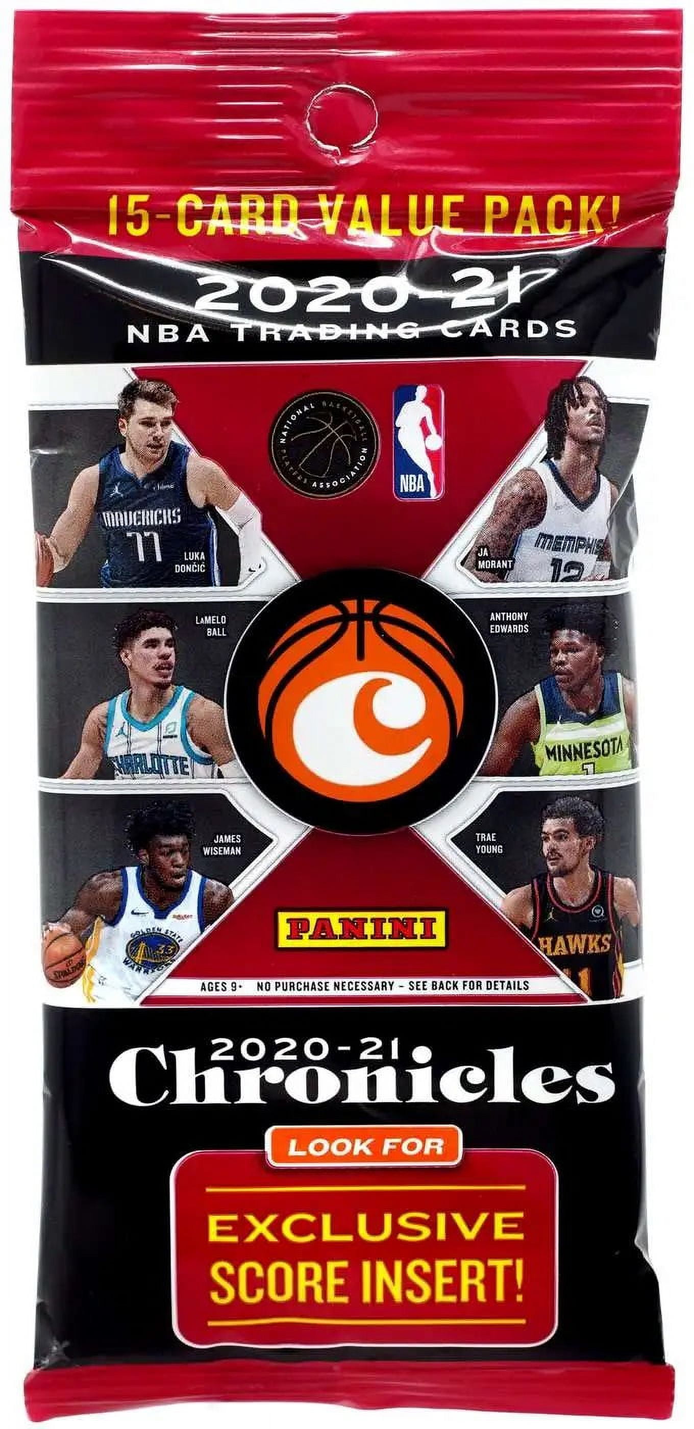 2020-21 Panini Chronicles NBA Basketball Trading Card Fat Pack