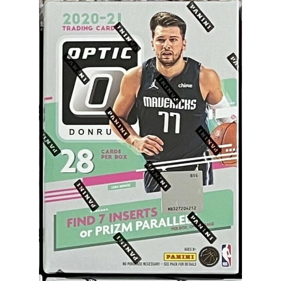 2020-21 Panini Donruss Optic NBA Basketball Factory Sealed Blaster Box 7 Packs of 4 Cards.