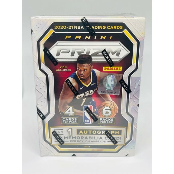 2020-21 Panini Prizm NBA Basketball Factory Sealed Blaster Box 6 Packs of 4 Cards. Find 1 Auto or Memorabilia Per on Average.