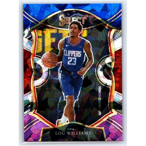 2020-21 Panini Select Blue White Purple Cracked Ice #3 Lou Williams Atlanta Hawks Basketball Card Near Mint or Better