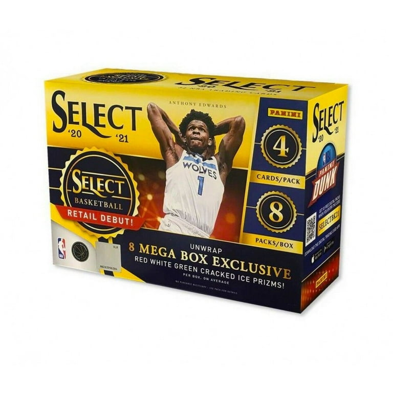 2020-21 Panini Select NBA Basketball Trading Cards Mega Box
