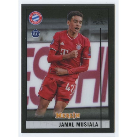2020-21 TOPPS MERLIN CHROME UEFA #73 JAMAL MUSIALA RC FC BAYERN MUNCHEN