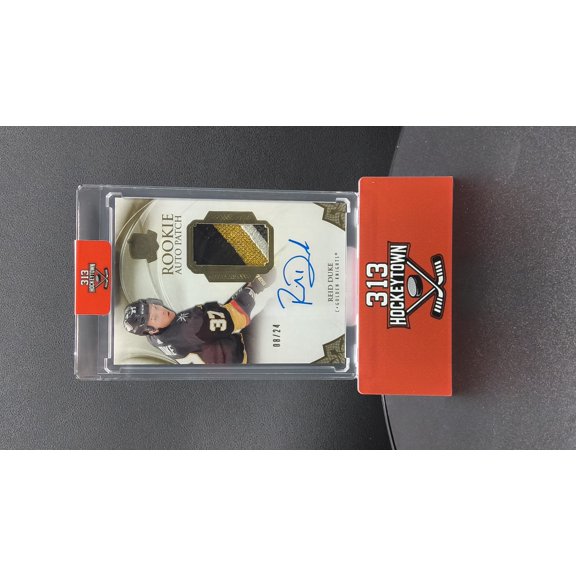 2020-21 Upper Deck The Cup Reid Duke #108 /24 Rookie Auto Patch Vegas Golden Knights NHL Autographed Ice Hockey Trading Card