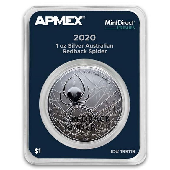 2020 AUS 1 oz Silver $1 Redback Spider (MintDirect Premier)