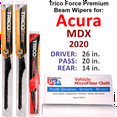 thumbnail image 1 of 2020 Acura MDX Performance Beam Wipers (Set of 3) w/Rear Wiper, 1 of 3