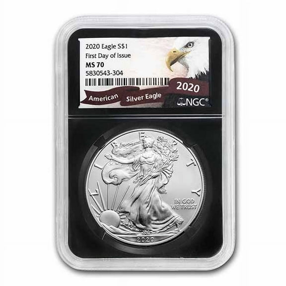 2020 American Silver Eagle MS-70 NGC (Random Label/Core, FDI)
