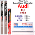 thumbnail image 1 of 2020 Audi Q8 Beam Blade Wipers (Set of 3) w/Rear Wiper, 1 of 3