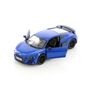 2020 Audi R8 Coupe, Blue - Kinsmart 5422D - 1/36 scale Diecast Model Toy Car Brand New but NO BOX