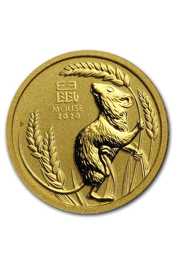 2020 Australia 1/20 oz Gold Lunar Mouse BU (Series III)