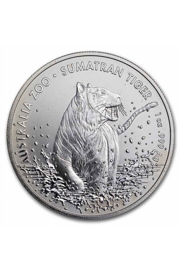 2020 Australia 1 oz Silver $1 Sumatran Tiger (Abrasions)