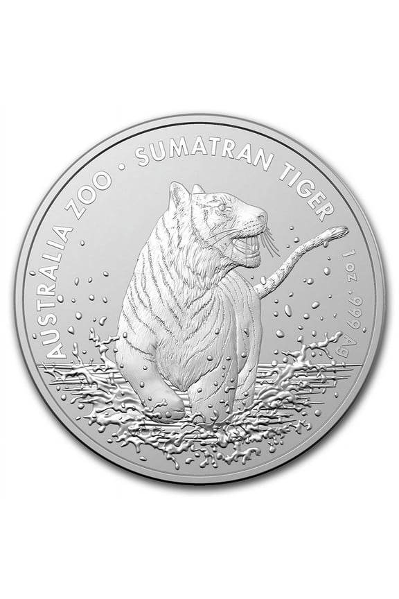 2020 Australia 1 oz Silver $1 Sumatran Tiger BU