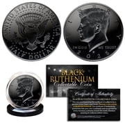 2025 BLACK RUTHENIUM JFK Kennedy Half Dollar U.S. Coin with COA Denver Mint