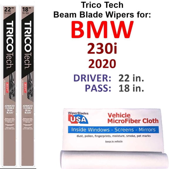 2020 BMW 230i Beam Blade Wipers (Set of 2)