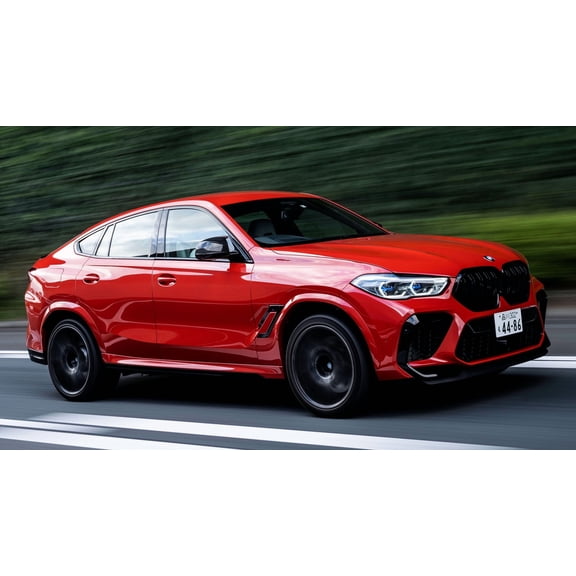 2020 BMW X6 M Competition JP Car - 24x36 Inch Glossy Laminated Poster - Stunning Detail and Bold Colors