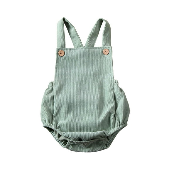 2020 Baby Summer Clothing Newborn Infant Baby Boy Girls Bodysuit Jumpsuit Corduroy Clothes Backless Outfits