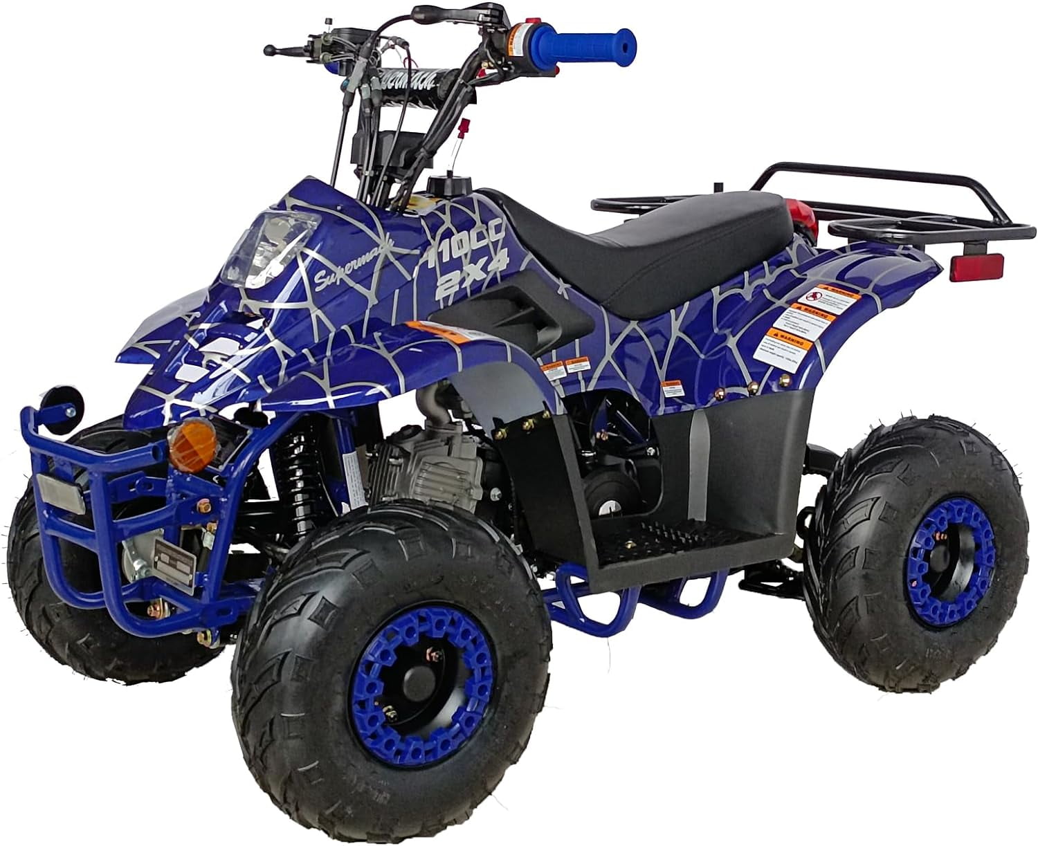 HHH Upgraded 110cc ATV Boulder ATV Gas 110cc ATV Quads Youth ATV Quad ATVs Fully Automatic