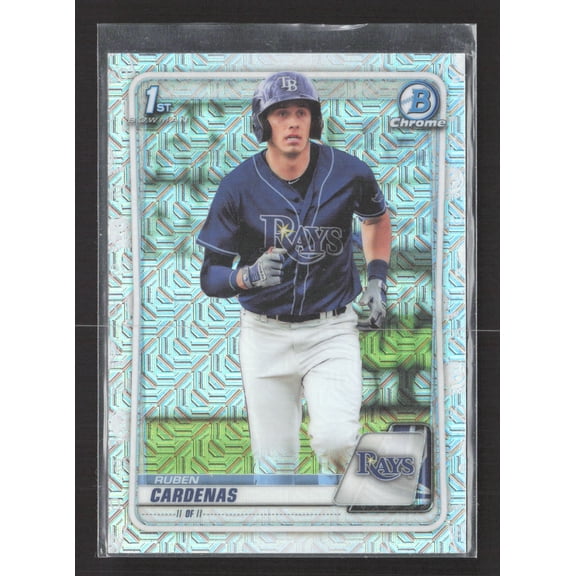 2020 Bowman Chrome Ruben Cardenas #BCP-23 Mojo Refractor 1st Bowman