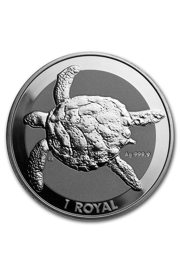 2020 British Indian Ocean Territory 1 oz Silver Sea Turtle BU