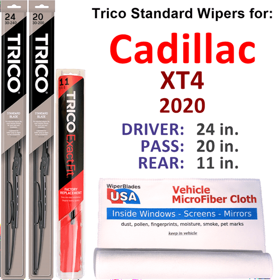 2019 Cadillac XT5 Wiper Blades (Set of 3) w/Rear Wiper